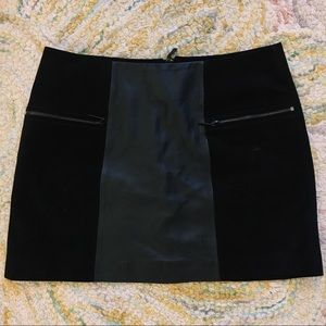 Urban Outfitters Bernice Suede and Leather Skirt